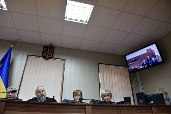 Viktor Yanukovych testifies via video link during trial into February 2014 unrest in Kiev