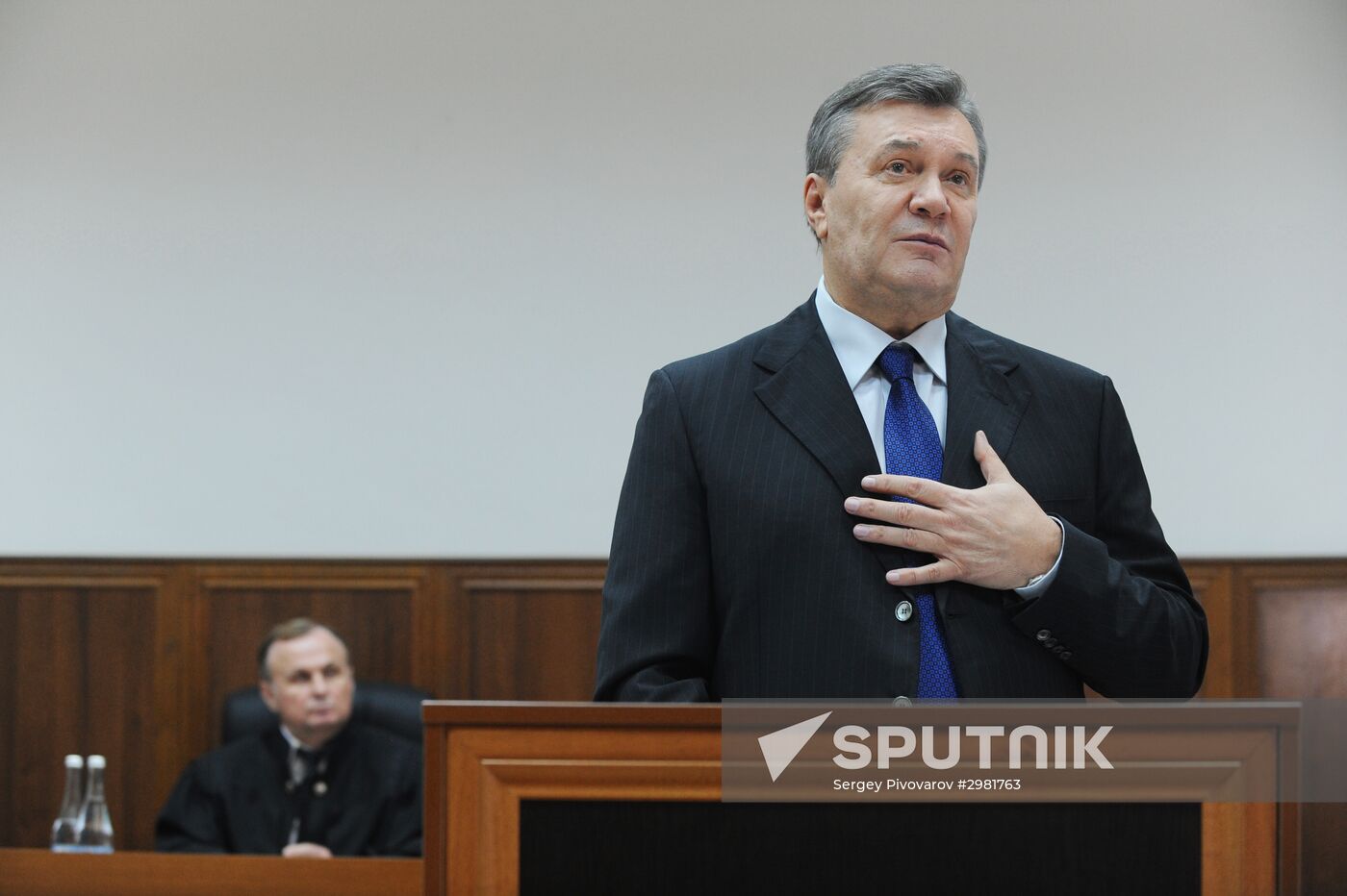 Viktor Yanukovych testifies via video link during trial into February 2014 unrest in Kiev