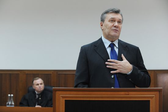 Viktor Yanukovych testifies via video link during trial into February 2014 unrest in Kiev