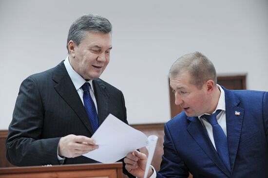 Viktor Yanukovych testifies via video link during trial into February 2014 unrest in Kiev
