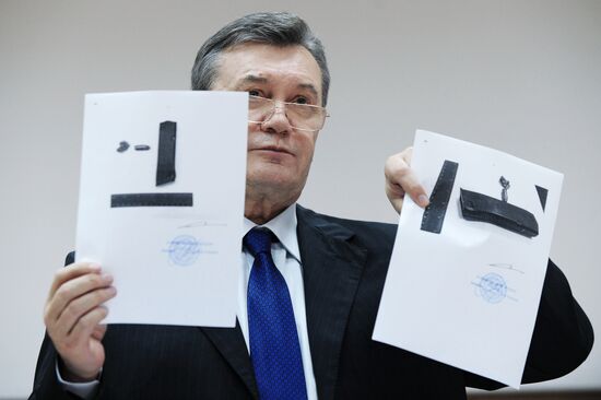 Viktor Yanukovych testifies via video link during trial into February 2014 unrest in Kiev