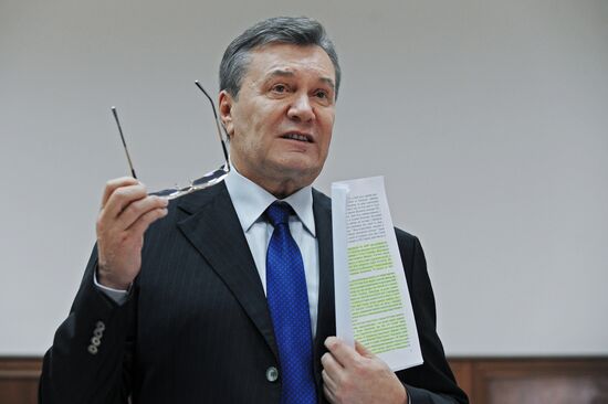Viktor Yanukovych testifies via video link during trial into February 2014 unrest in Kiev