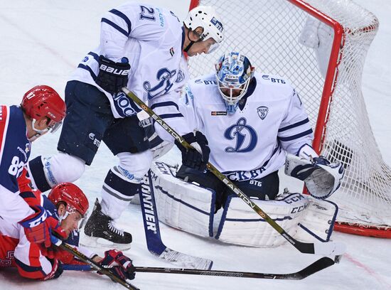 Ice hockey. KHL. CSKA vs. Dynamo Moscow