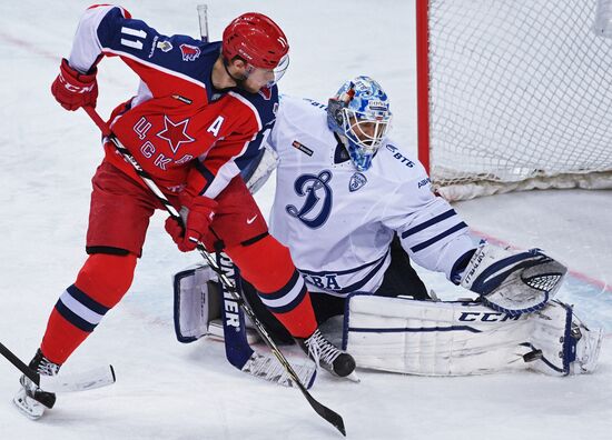 Ice hockey. KHL. CSKA vs. Dynamo Moscow