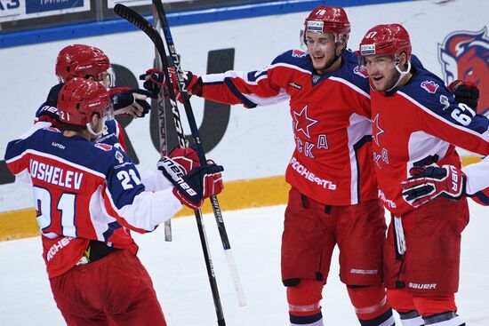 Ice hockey. KHL. CSKA vs. Dynamo Moscow