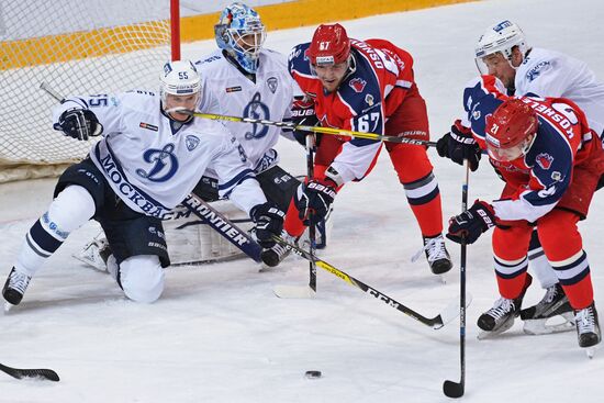 Ice hockey. KHL. CSKA vs. Dynamo Moscow