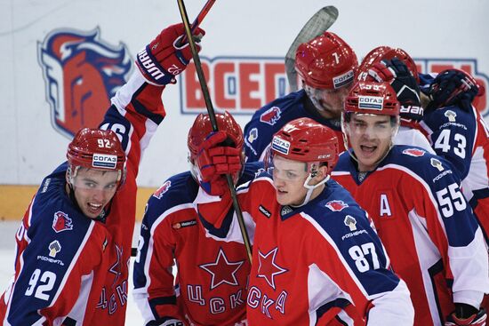 Ice hockey. KHL. CSKA vs. Dynamo Moscow