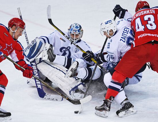 Ice hockey. KHL. CSKA vs. Dynamo Moscow