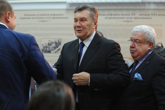 Press conference with former Ukrainian President Viktor Yanukovich in Rostov-on-Don