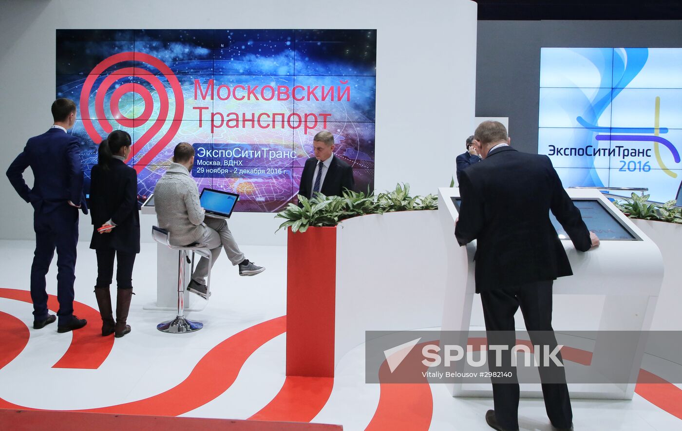 Moscow hosts 4th Expo City Trans 2016 exhibition and international conference