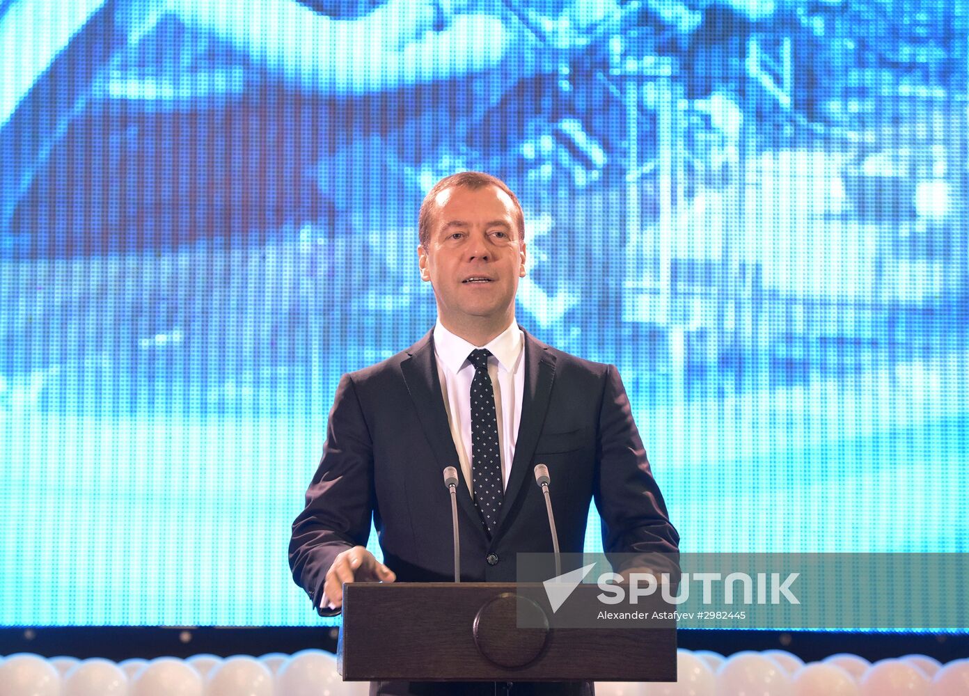 Russian Prime Minister Dmitry Medvedev visits Stoilensky Mining and Beneficiation Plant