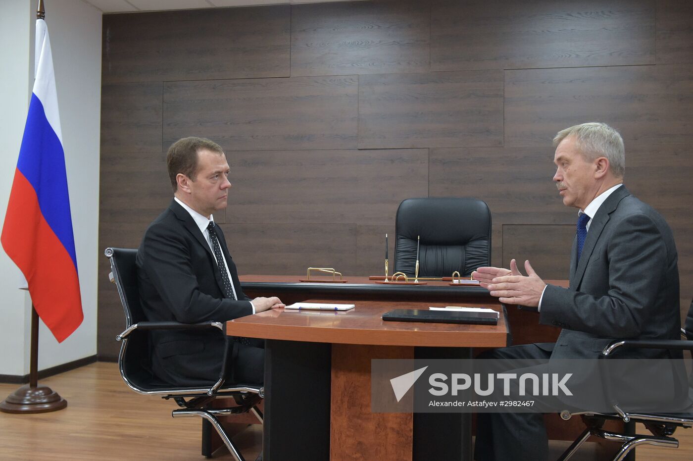 Russian Prime Minister Dmitry Medvedev visits Stoilensky Mining and Beneficiation Plant