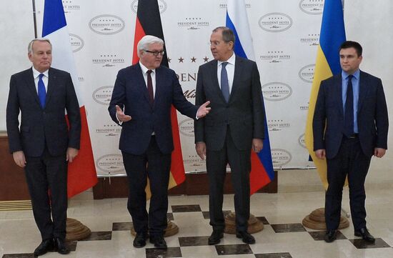 Normandy Four foreign ministers meet in Minsk