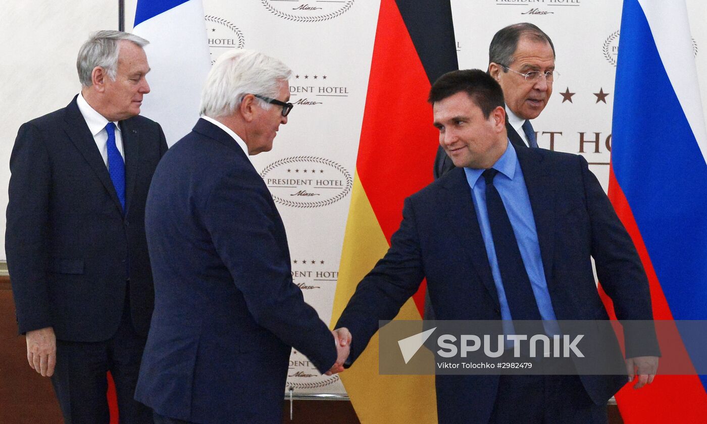 Normandy Four foreign ministers meet in Minsk