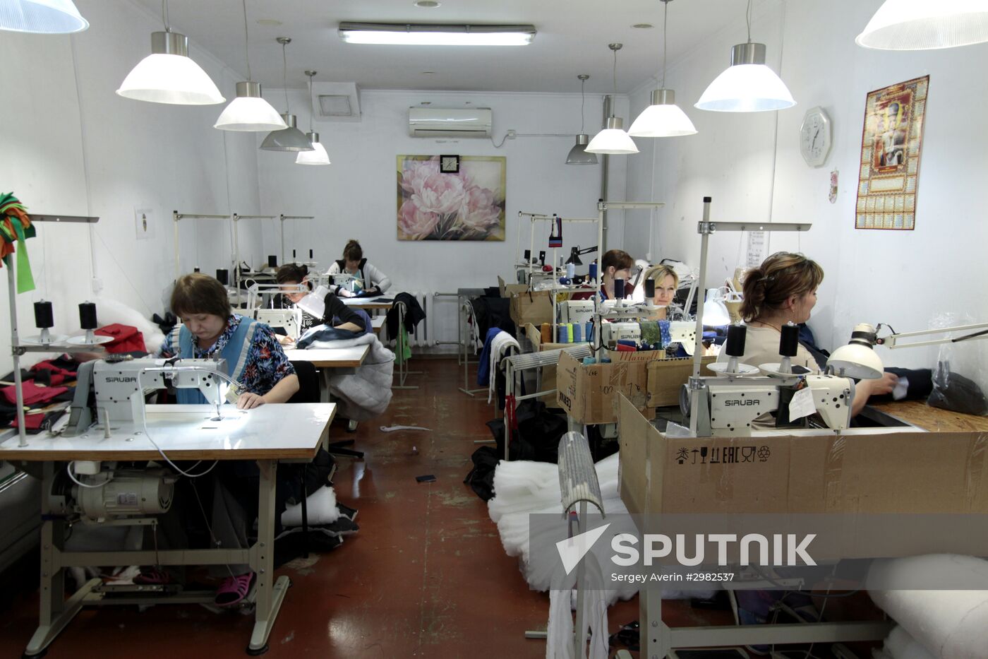 Uniform making workshop in Donetsk
