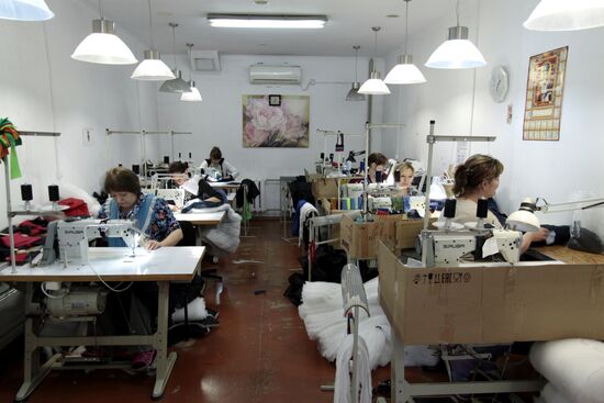 Uniform making workshop in Donetsk