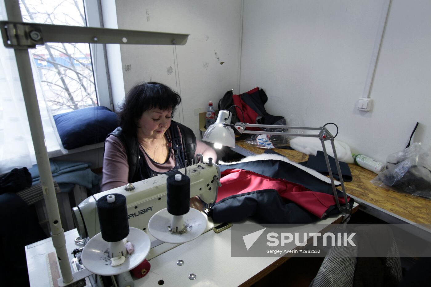 Uniform making workshop in Donetsk