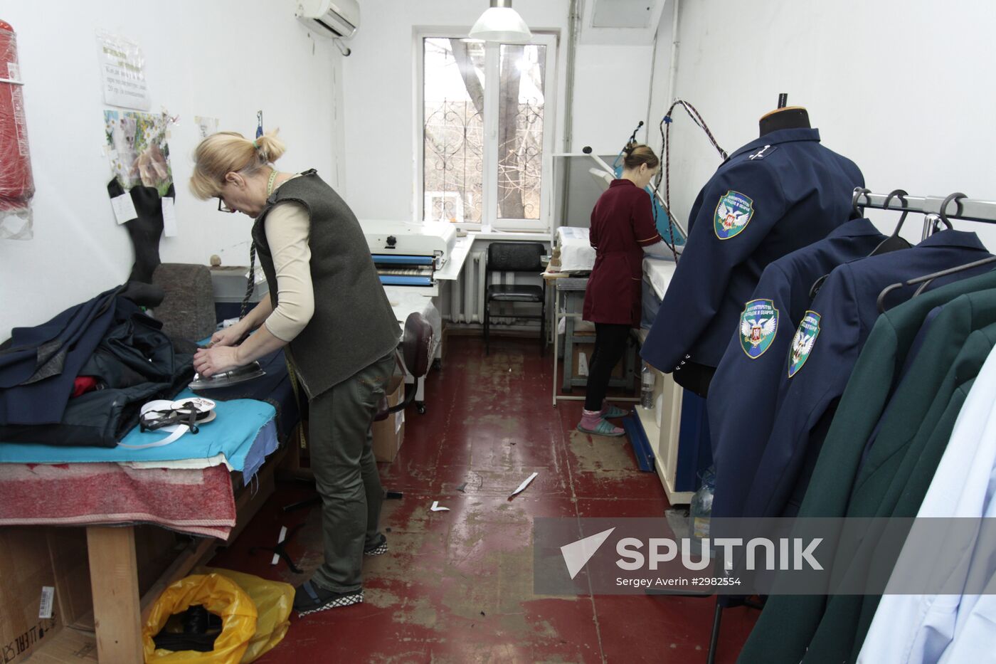 Uniform making workshop in Donetsk