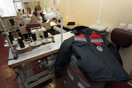 Uniform making workshop in Donetsk