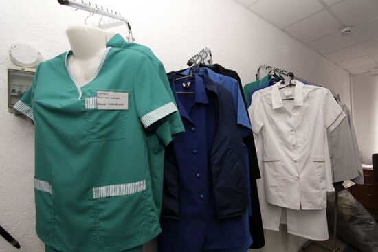 Uniform making workshop in Donetsk