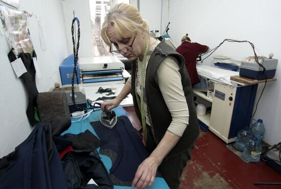 Uniform making workshop in Donetsk