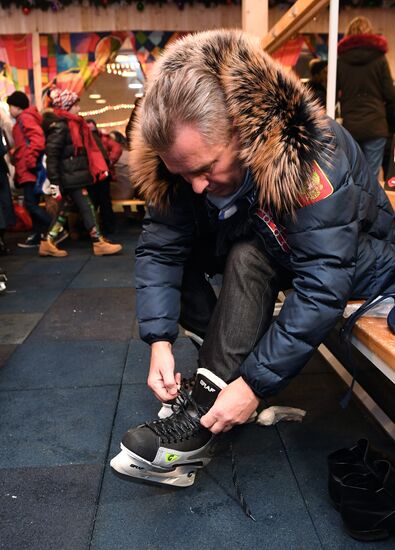 Opening of GUM Skating Rink on Red Square