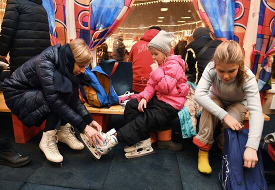 Opening of GUM Skating Rink on Red Square
