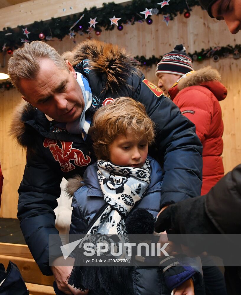 Opening of GUM Skating Rink on Red Square