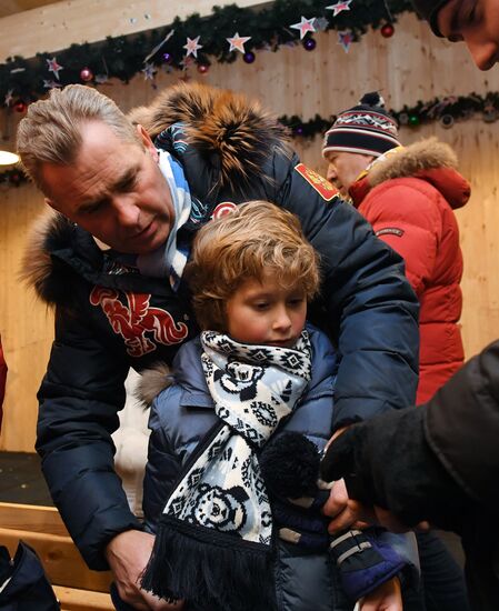Opening of GUM Skating Rink on Red Square