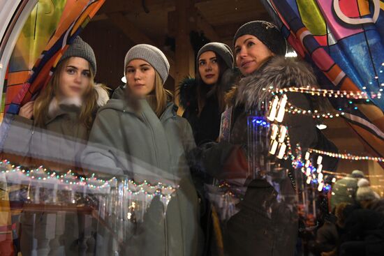 Opening of GUM Skating Rink on Red Square