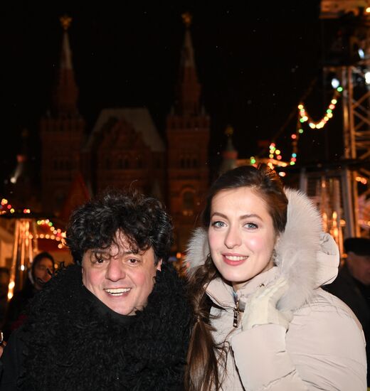Opening of GUM Skating Rink on Red Square