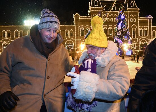 Opening of GUM Skating Rink on Red Square
