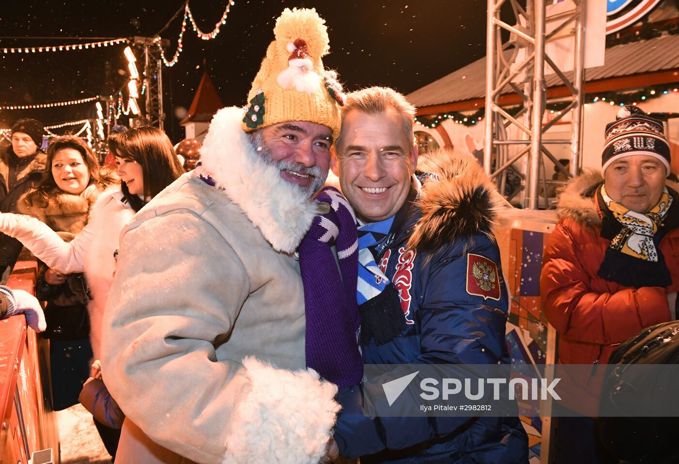 Opening of GUM Skating Rink on Red Square