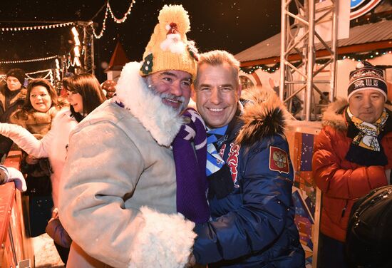 Opening of GUM Skating Rink on Red Square