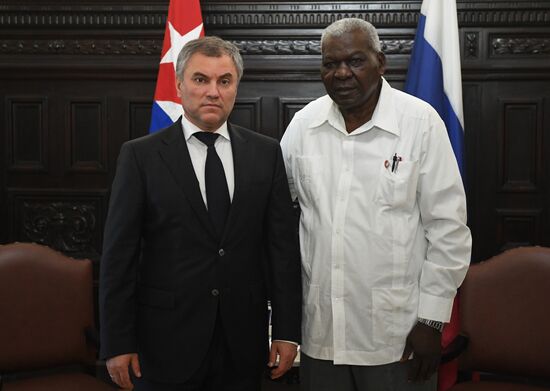 Russian delegation meets with leaders of Cuban Parliament