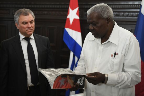 Russian delegation meets with leaders of Cuban Parliament