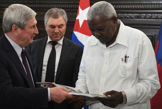 Russian delegation meets with leaders of Cuban Parliament