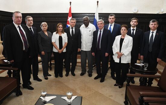 Russian delegation meets with leaders of Cuban Parliament