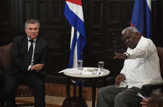 Russian delegation meets with leaders of Cuban Parliament