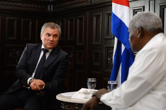 Russian delegation meets with leaders of Cuban Parliament