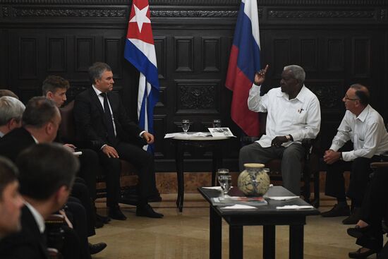 Russian delegation meets with leaders of Cuban Parliament