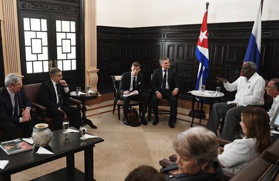 Russian delegation meets with leaders of Cuban Parliament