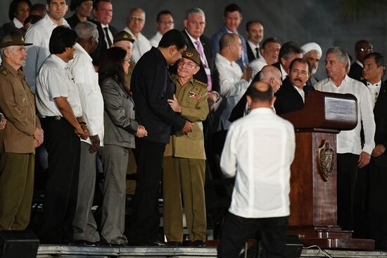 People gather to commemorate Fidel Castro in Havana