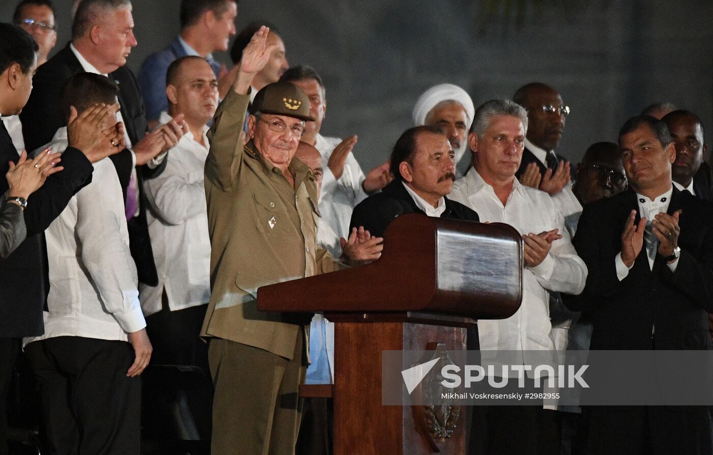 People gather to commemorate Fidel Castro in Havana