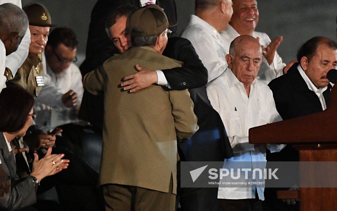 People gather to commemorate Fidel Castro in Havana