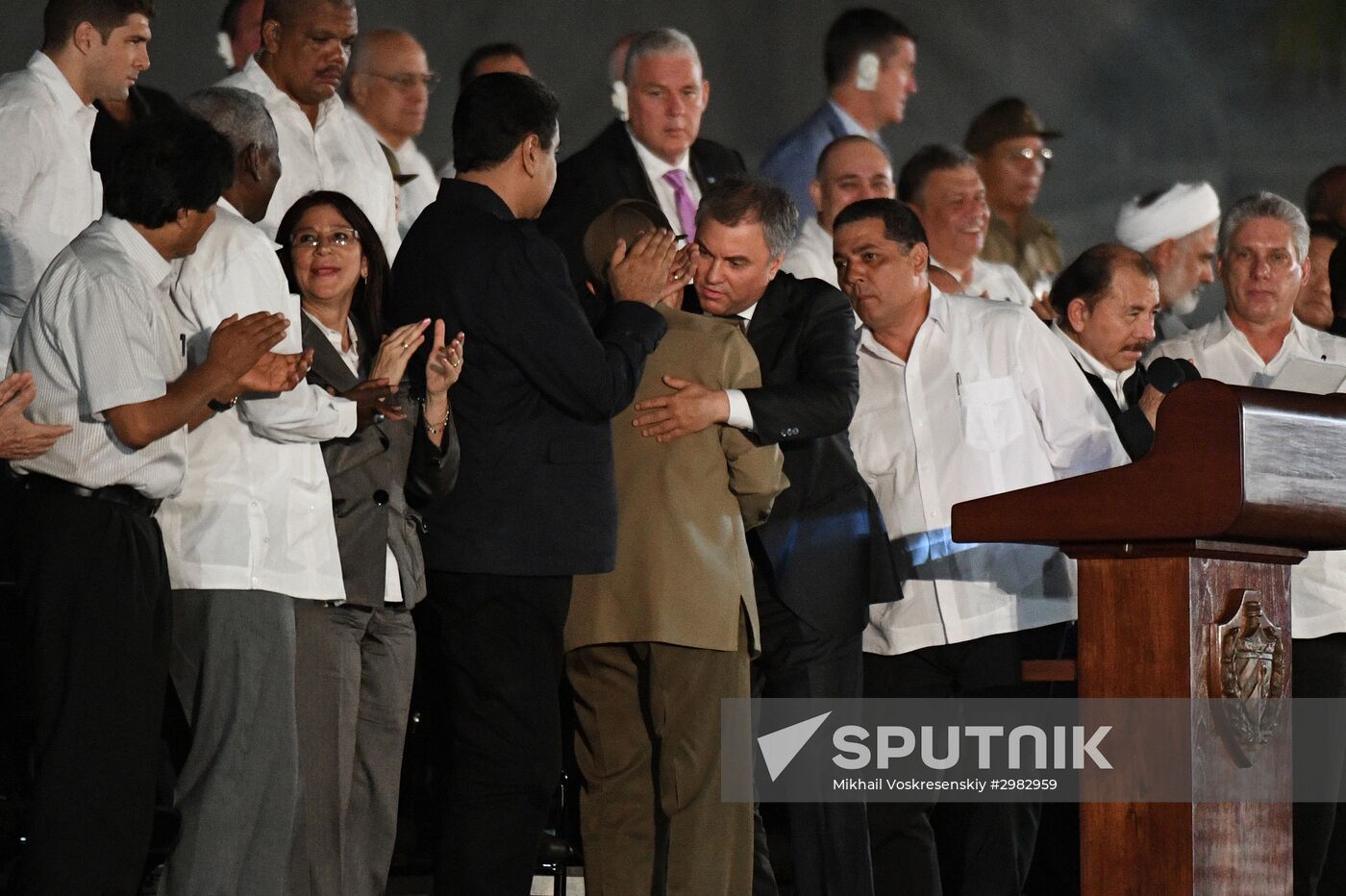 People gather to commemorate Fidel Castro in Havana