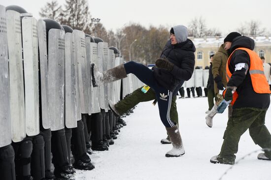 National Guard drill in Novosibirsk