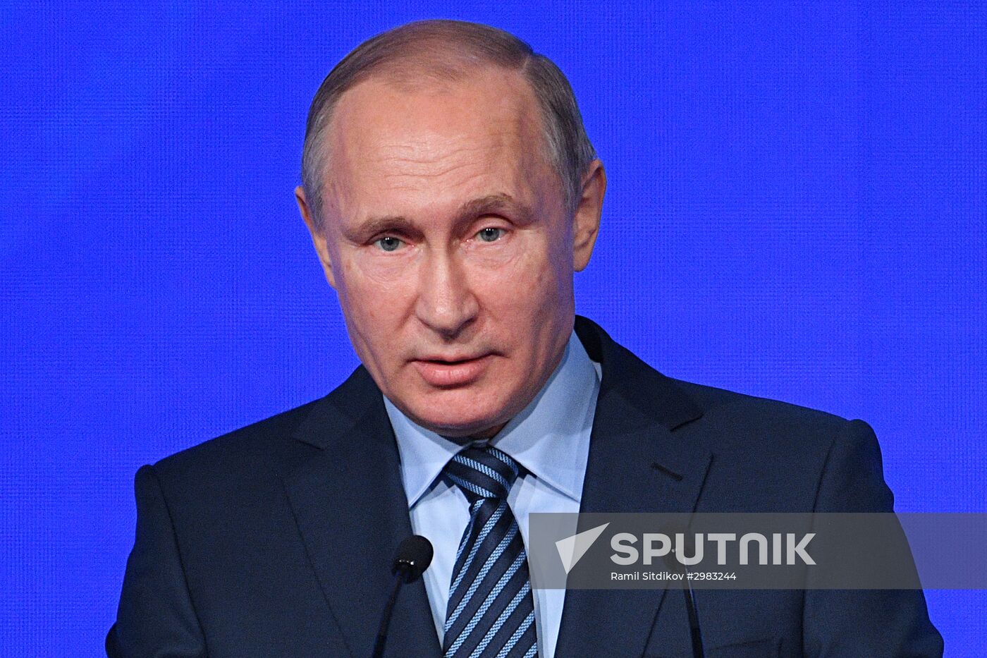 President Vladimir Putin attends Primakov Readings International Forum