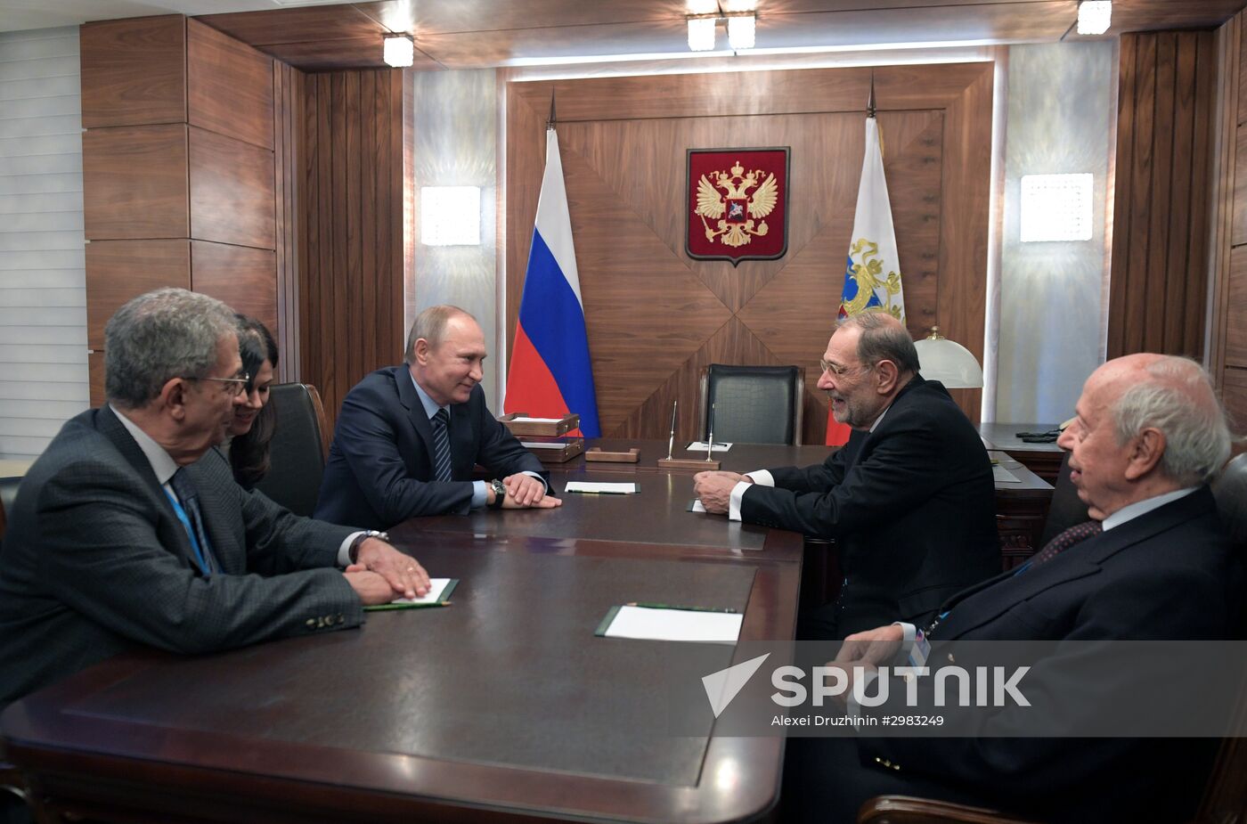 President Vladimir Putin takes part in Primakov Readings International Forum