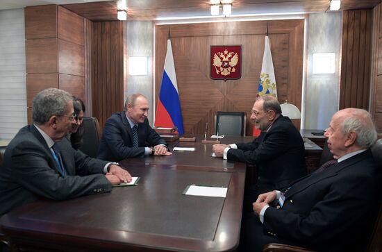 President Vladimir Putin takes part in Primakov Readings International Forum